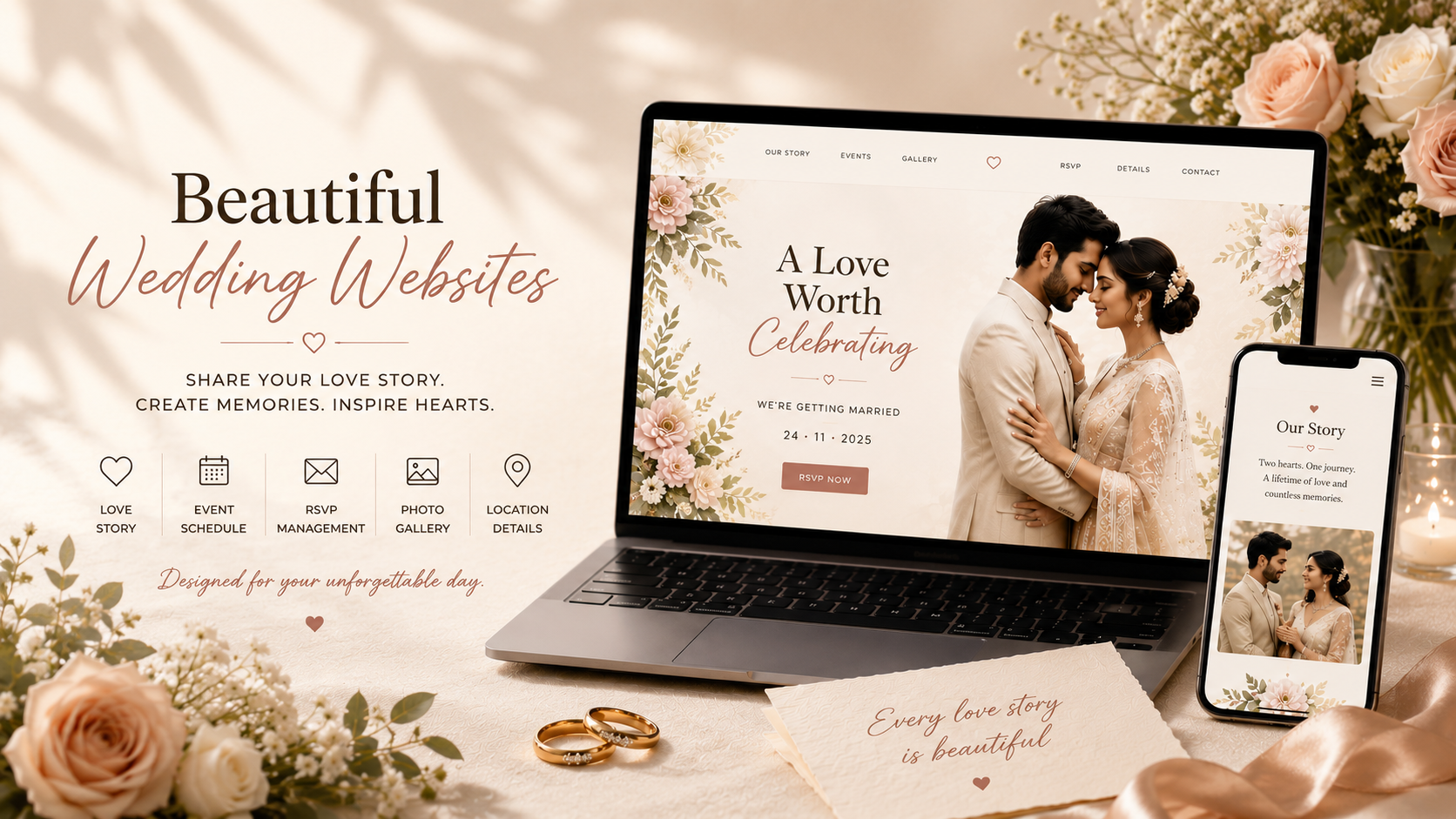 Custom Wedding Website Design